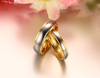 Wholesale Price Couple Two Tone 18k Gold Silver Tungsten Wedding Band Sets His And Hers