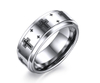 Men Vintage Tungsten Carbide Christian Catholic Crosses Wedding Band Engagement Rings