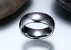 8mm Silver Color Tungsten Wedding Rings