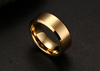 Trend Jewelry Wholesale Anti-Scratch 18k Gold Plated Tungsten Steel Ring for man