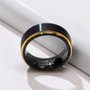 Black Gold Tungsten Carbide Unisex Wedding Bands Rings for Men Women Comfort Fit