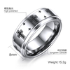 Men Vintage Tungsten Carbide Christian Catholic Crosses Wedding Band Engagement Rings