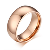 8mm Rose Gold Color Tungsten Wedding Rings