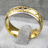 Fashion New Engraving Gold Plated Tungsten Carbide Wedding Rings