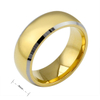 Solid Gold Color Pure Tungsten Carbide Rings Engagement Wedding Rings Men Rings Jewelry