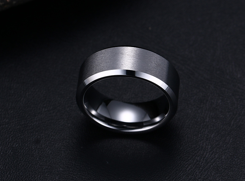 Ready To Ship Comfort Fit 6mm 8mm Silver Tungsten Wedding Ring