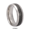 Classic Pure Titanium With Carbon Fiber Inlay Customized Mens Wedding Bands Ring