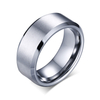 Ready To Ship Comfort Fit 6mm 8mm Silver Tungsten Wedding Ring