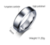 Wholesale Jewelry Gift Custom Tungsten Carbide Ring 6mm Engagement Rings for Women Men