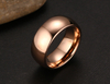 8mm Rose Gold Color Tungsten Wedding Rings